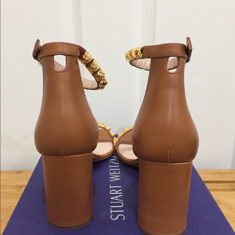 NIB STUART WEITZMAN Rosemarie Studded Heels sz 10 - Picture 5 of 6